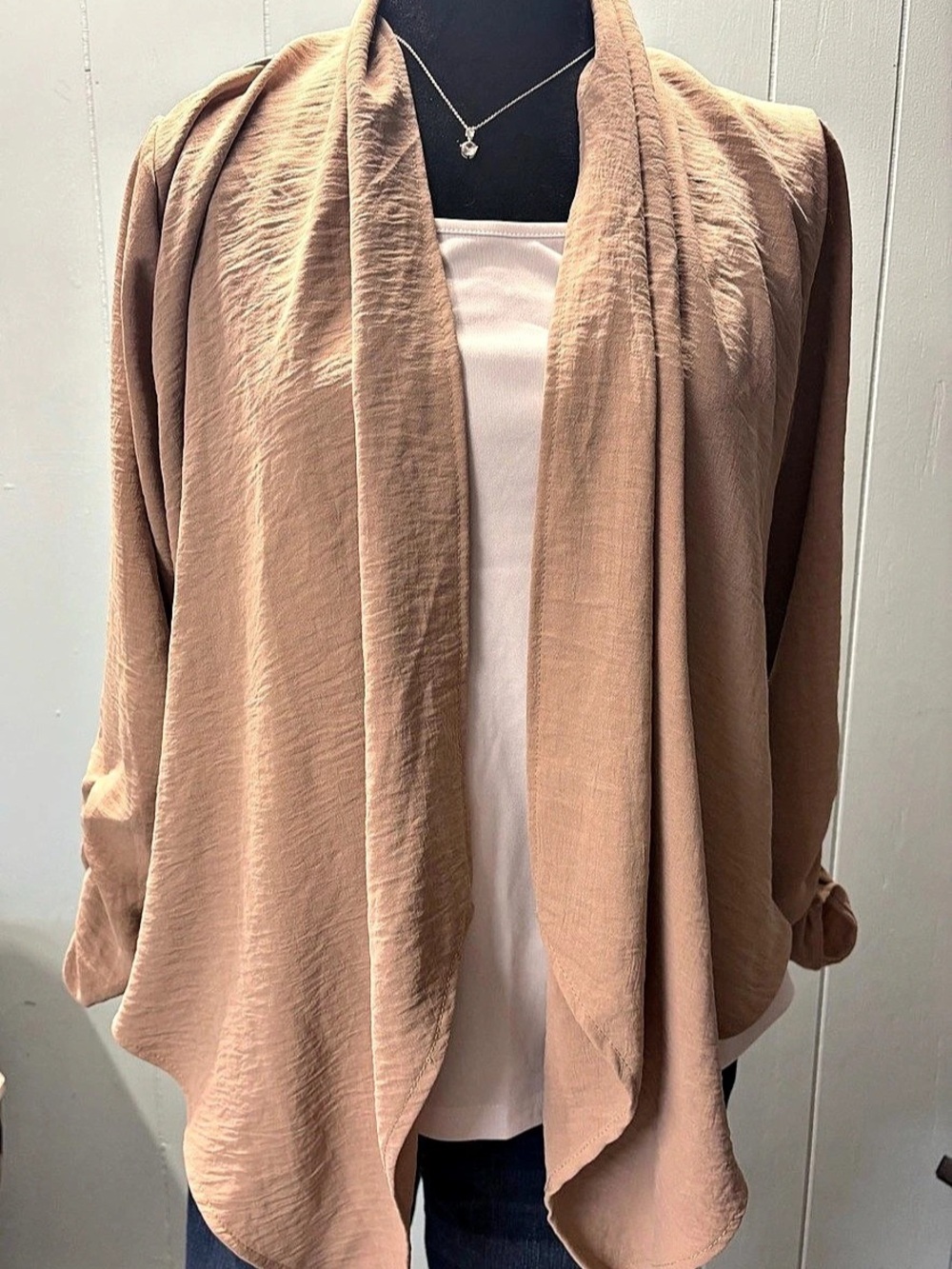 Carole Christian Draped Blazer in Brown Small Like New